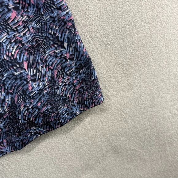 Callaway Polo Shirt Men's Small Blue Pink Geometric Swing Tech Crystal Mountain - Picture 9 of 11